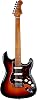JS300 SB Strat Guitar, solid basswood body, 22 frets roasted maple neck, ceramic pickups, traditional tremolo