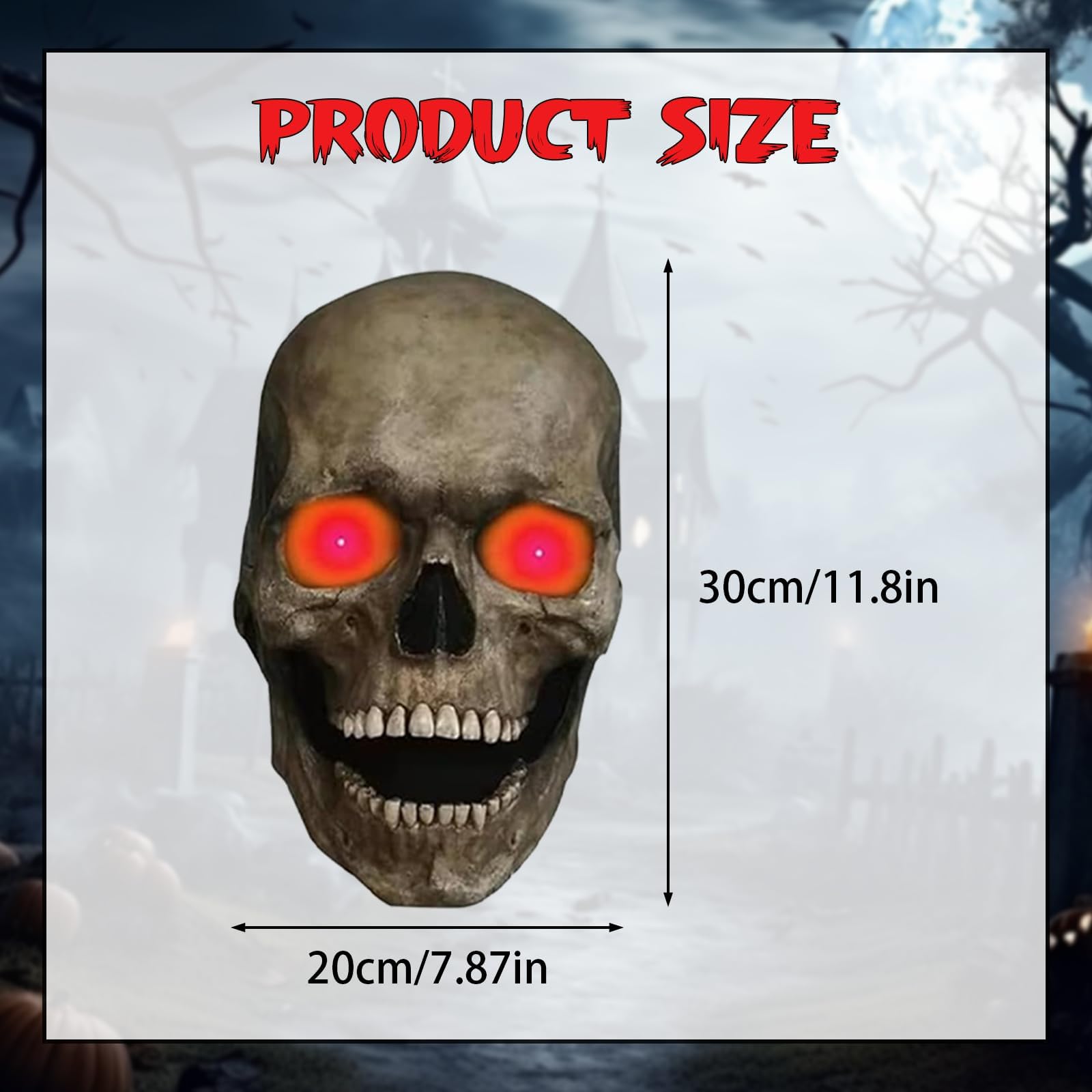 LED Halloween Skull Masks Wire Light, Ghost Mask Scary Skeleton Masks - Image 3