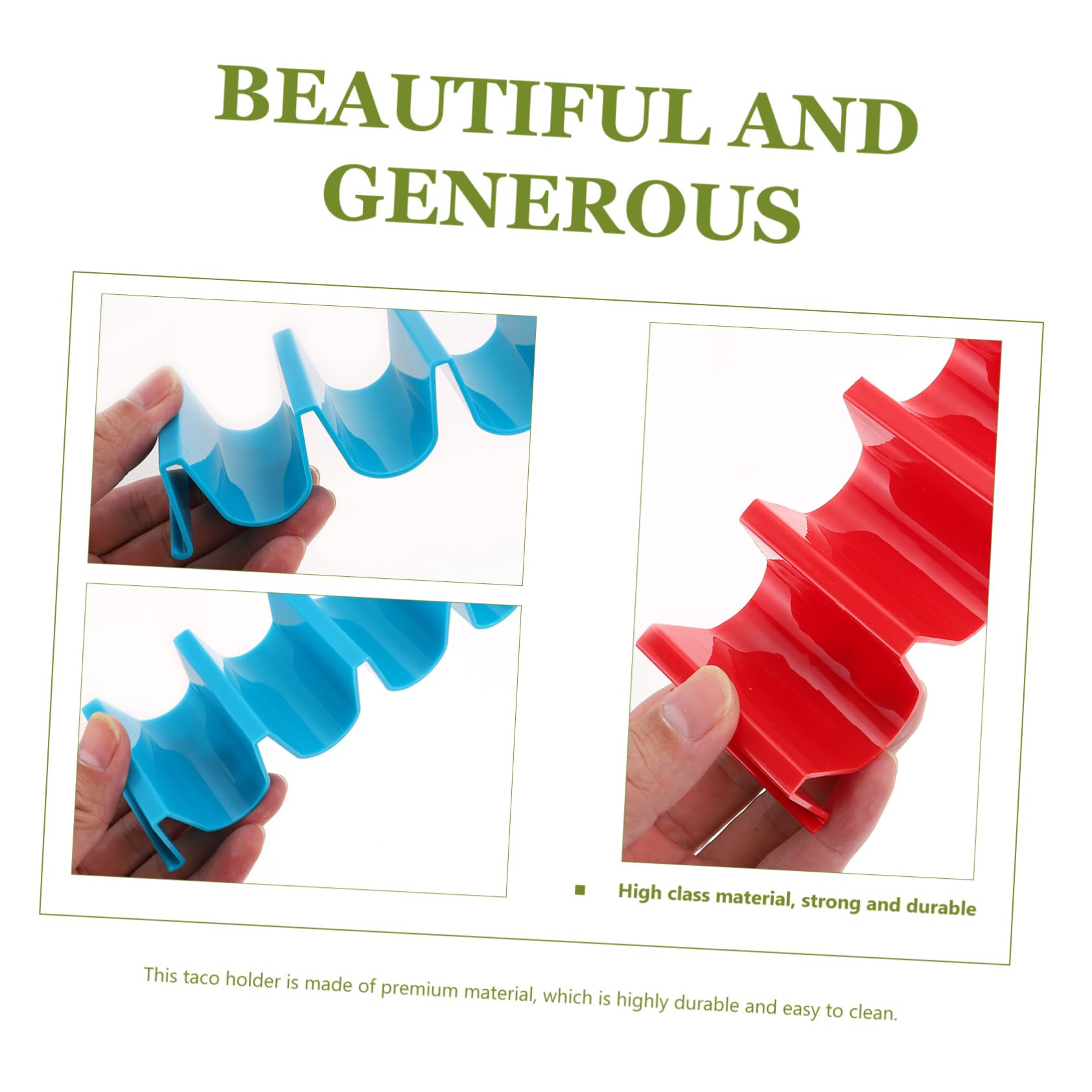 CIYODO 2pcs Tortilla Stand Taco Display Taco Tray Taco Shell Serving Tray Multiple Taco Holder Taco Serving Platter Tacos De Para Mujer Mexican Food Serving Tray Taco Truck Red Abs