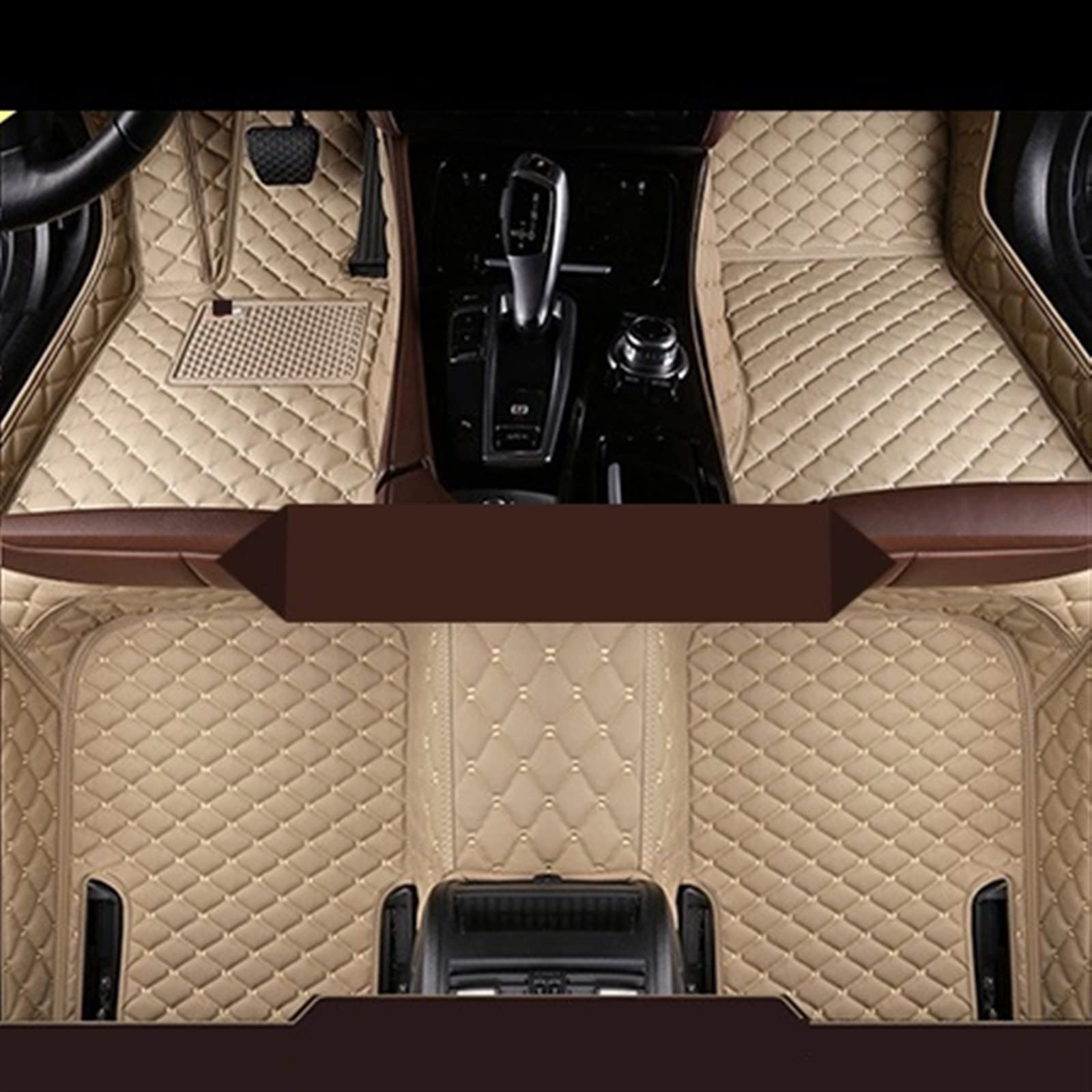 Tapis de sol voiture pour MG HS 2018-2020 antidérapants beige (3 pcs)