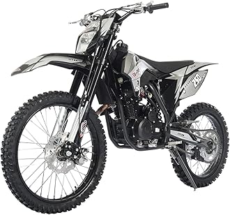 250cc Dirt Bike Zongshen Brand Engine, 5-Speed Manual Transmission, Electric/Kick Start! Big 21"/18" Wheels! (Black)