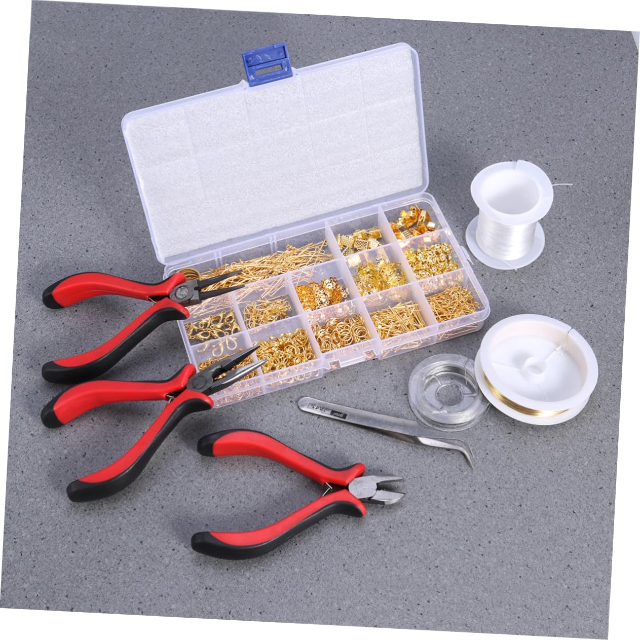 HOMSFOU Kit per Creare Gioielli in Metallo Pinze e Accessori