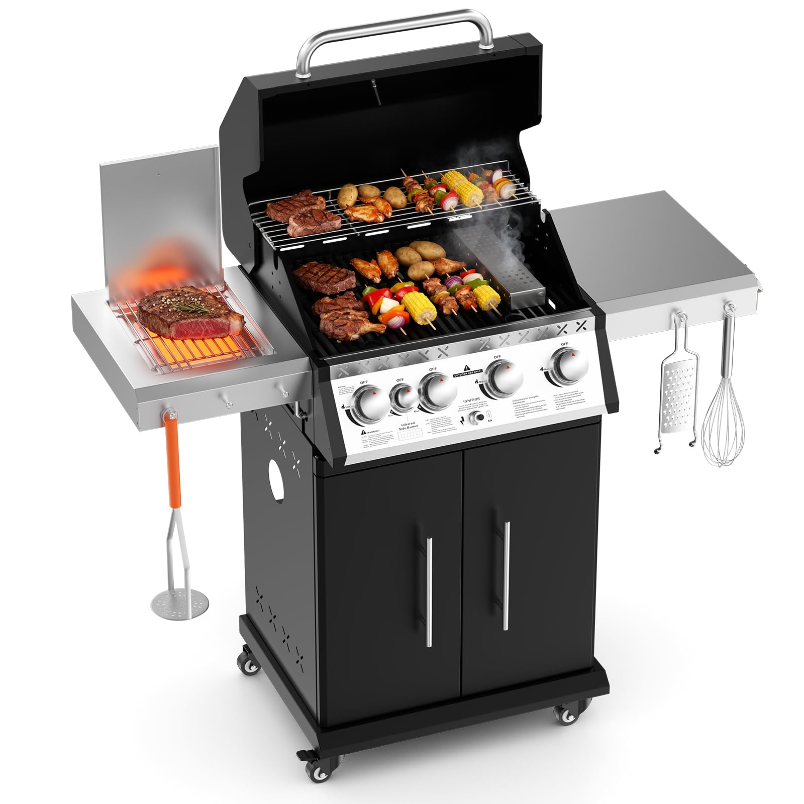 SKOK 4 Burner Propane Gas Grill