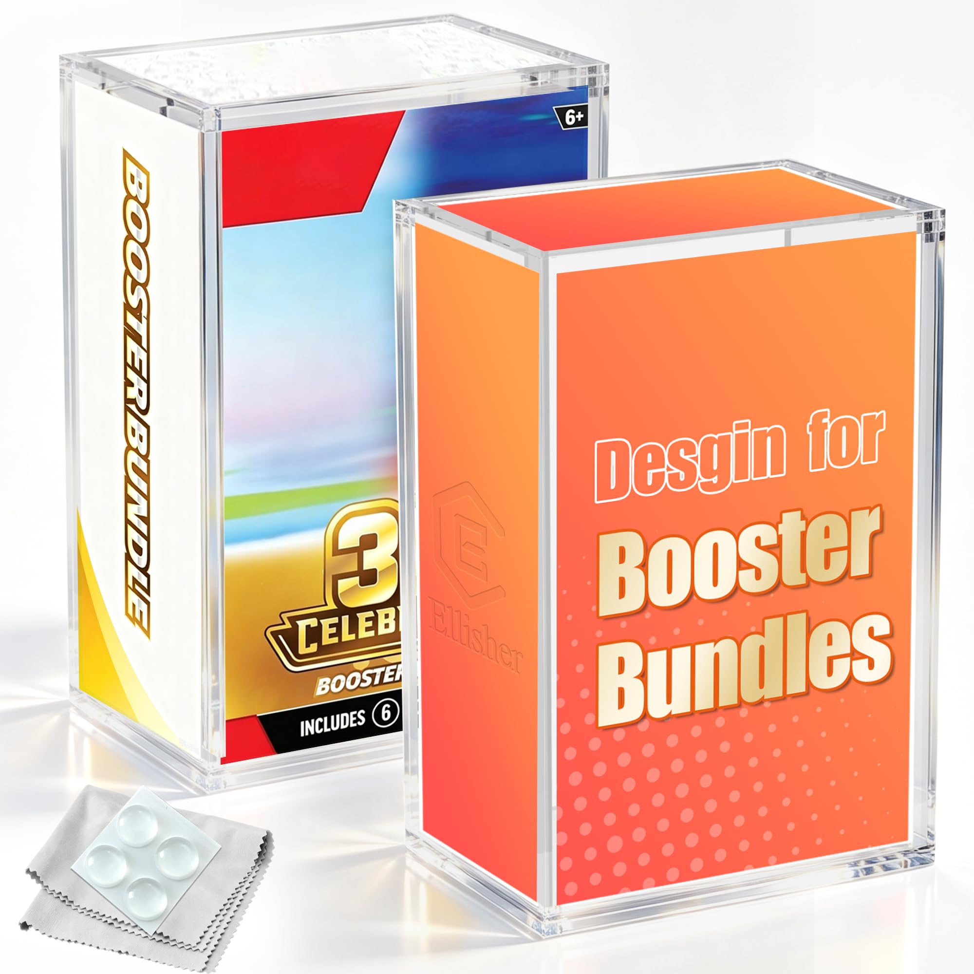 PKMN Booster Bundle Acrylic Cases - 2 Pack -1