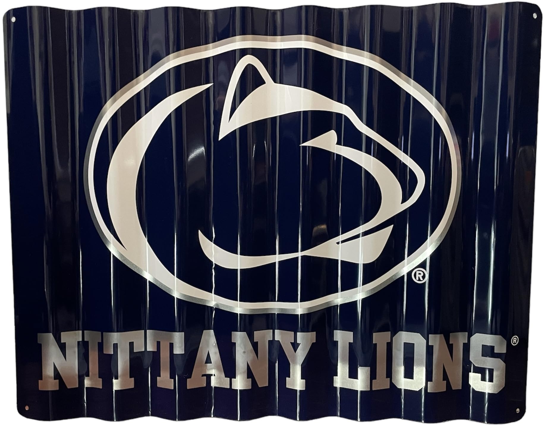 Hanna's Handiworks Penn State Corrugated Metal Sign