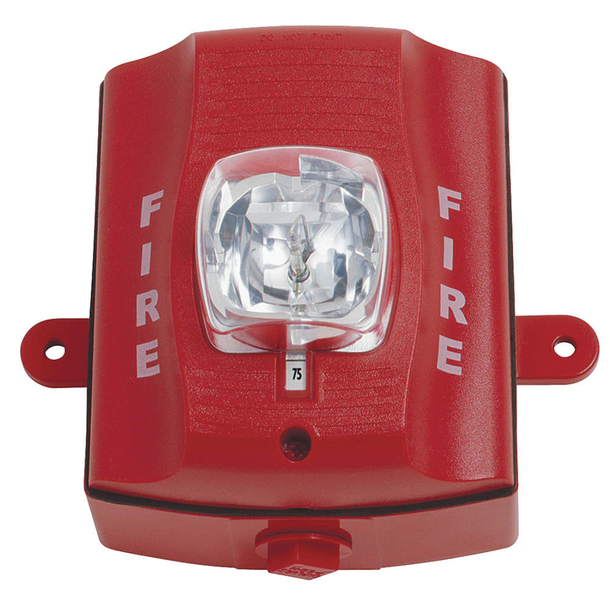 Outdoor Strobe, Wall, Standard Candela, Red