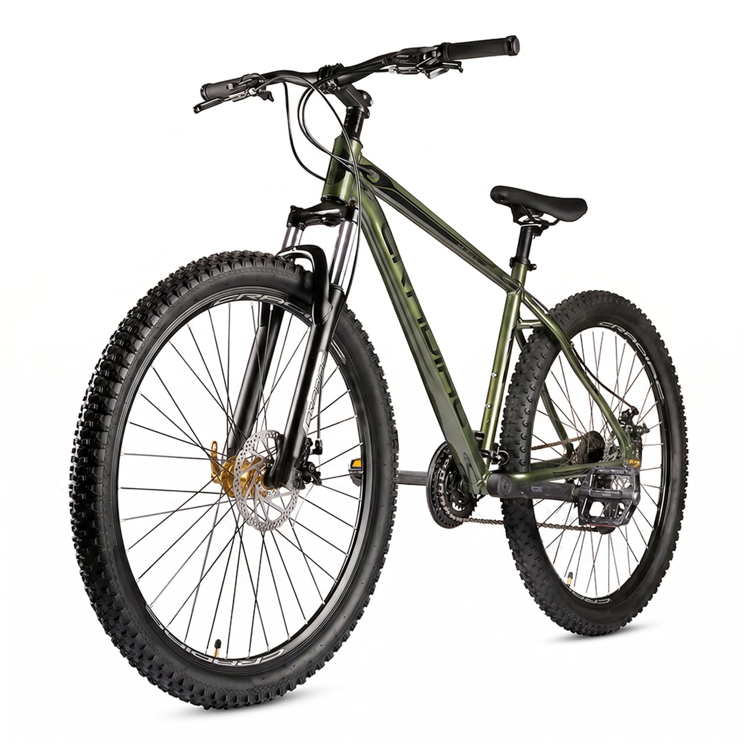 CRADIAC Alpha LITE | 29 Unisex MTB | 21 Speed Shimano Powered | Fully Fitted (Military Green)