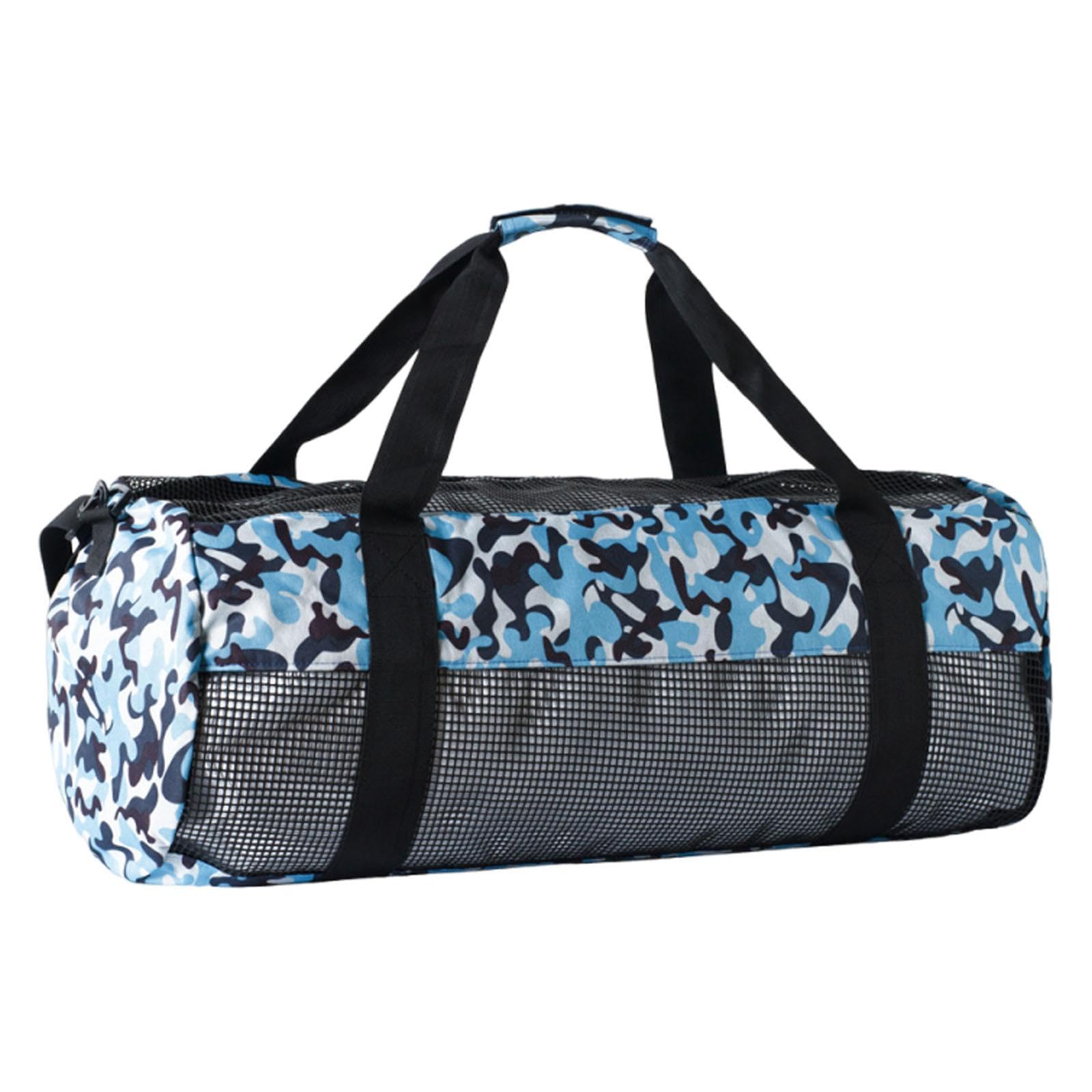 Scuba Diving Gear Storage Bag Practical Adjustable Shoulder Strap Duffel Bag Leopard Print Blue-image-42
