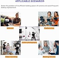 Vista 8 de Kimaru ACK-E6 DR-E6 Acoplador DC LP-E6 LP-E6N Kit de adaptador de corriente alterna para Canon EOS R R5 R6II R7,80D 70D 60D 90D, 5D Mark II III