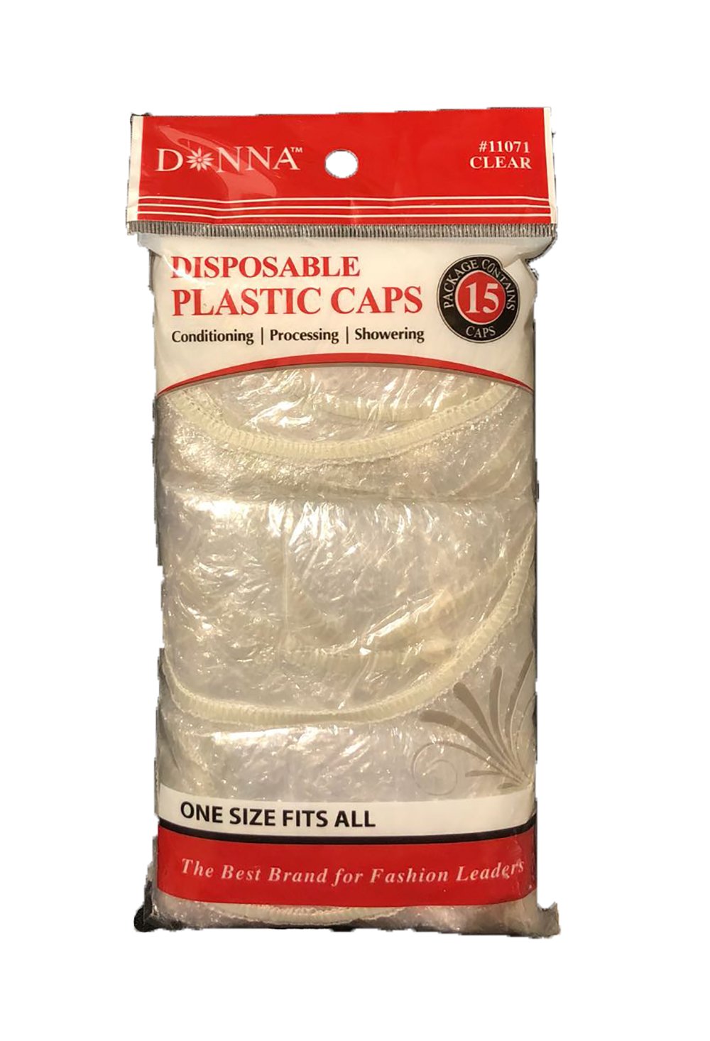 Disposable Plastic Cap, 15 Count
