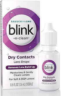 N-Clean Contact Lens Drop, Rewetting Drops for Soft & RGP Contact Lenses, Instantly Moisturizes, Removes Lens Build-Up, Cleans Lenses and Hydrates Eyes During Wear, 0.5 Fl Oz