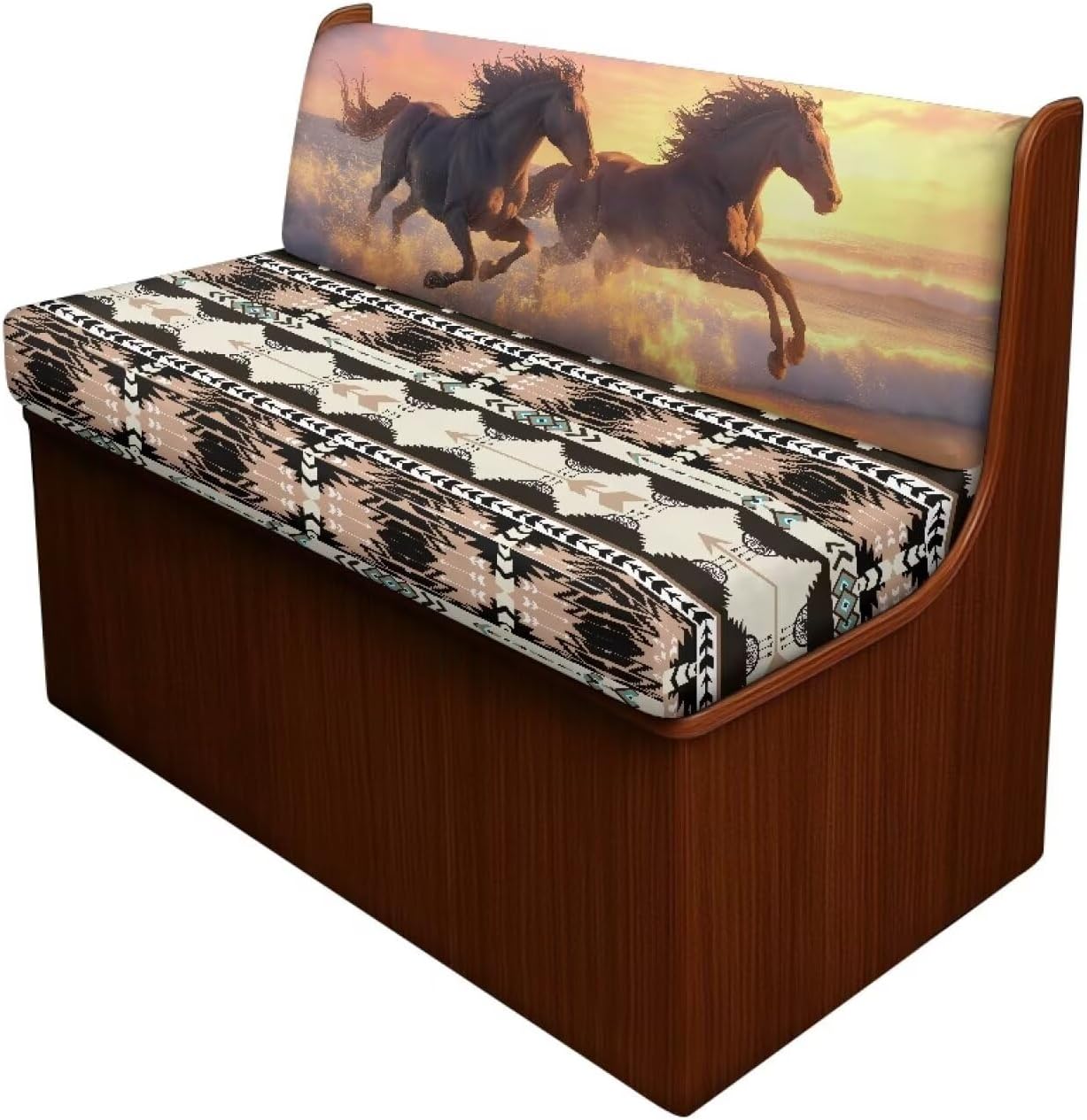 Aztec Horse RV Cushion Covers RV Camper Dinette Cushion Covers Stretch Camper Cushion Slipcovers Easy Installation Rv Accessories Replacement for Camper Car Bench