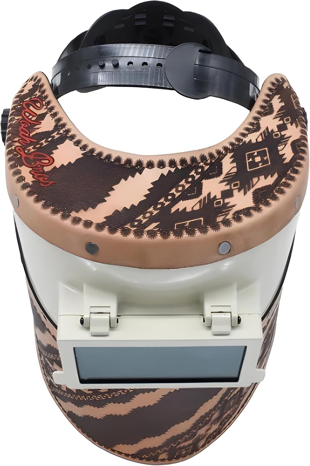 WoahBros Flip-Up Welding Helmet | Sugar Scoop Welding Hood | Fits 2x4 Cheater Lens (Not Included) | Aztec