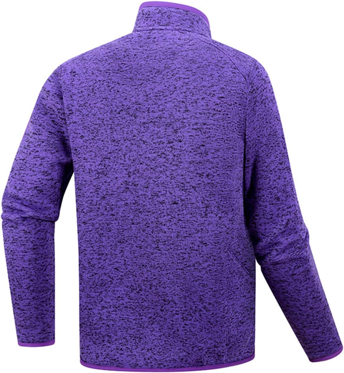 Men's Fleece Jackets Full Zip Lightweight Winter Warm With Zipper Pockets Athletic Camping Outwear Coat, M-3XL