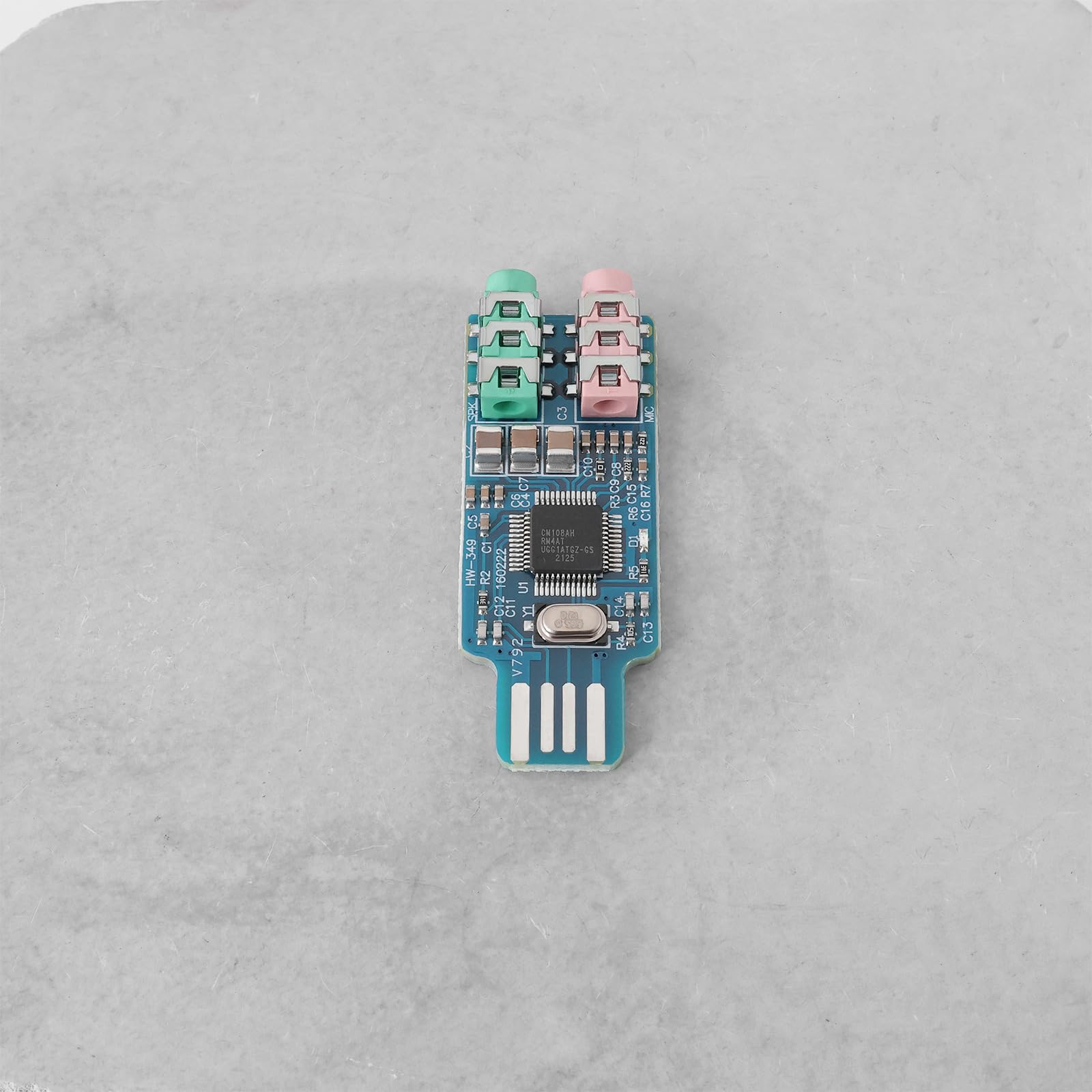 2 Pz CM108 USB Scheda Audio Chip Drive Scheda Audio Gratuita Comoda Scheda Audio Stereo Esterna Crystal Per Computer Portatile 49x19x8mm