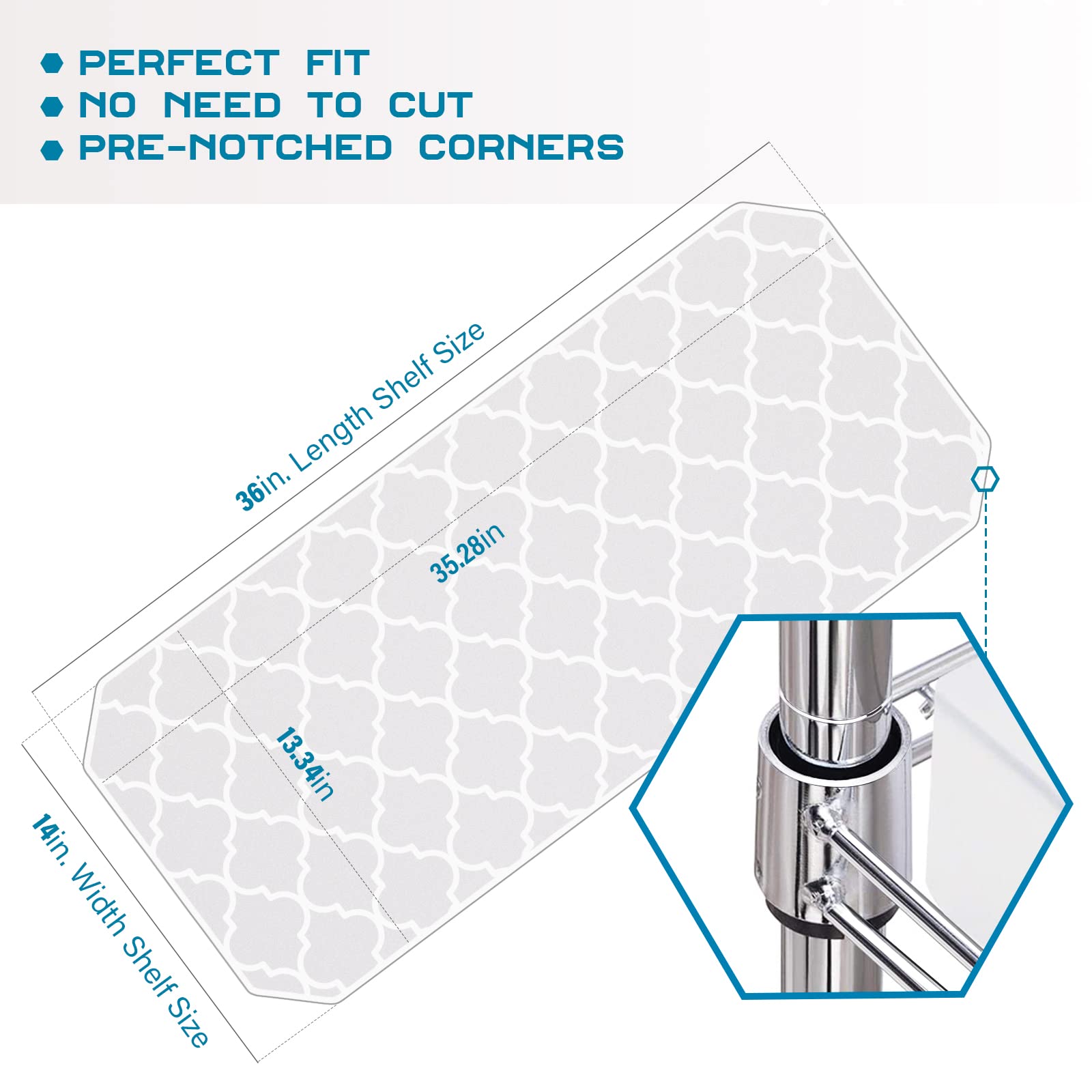Brian & Dany Wire Shelf Liners - 5 Pack -2 Brian & Dany Wire Shelf Liners - 5 Pack -2