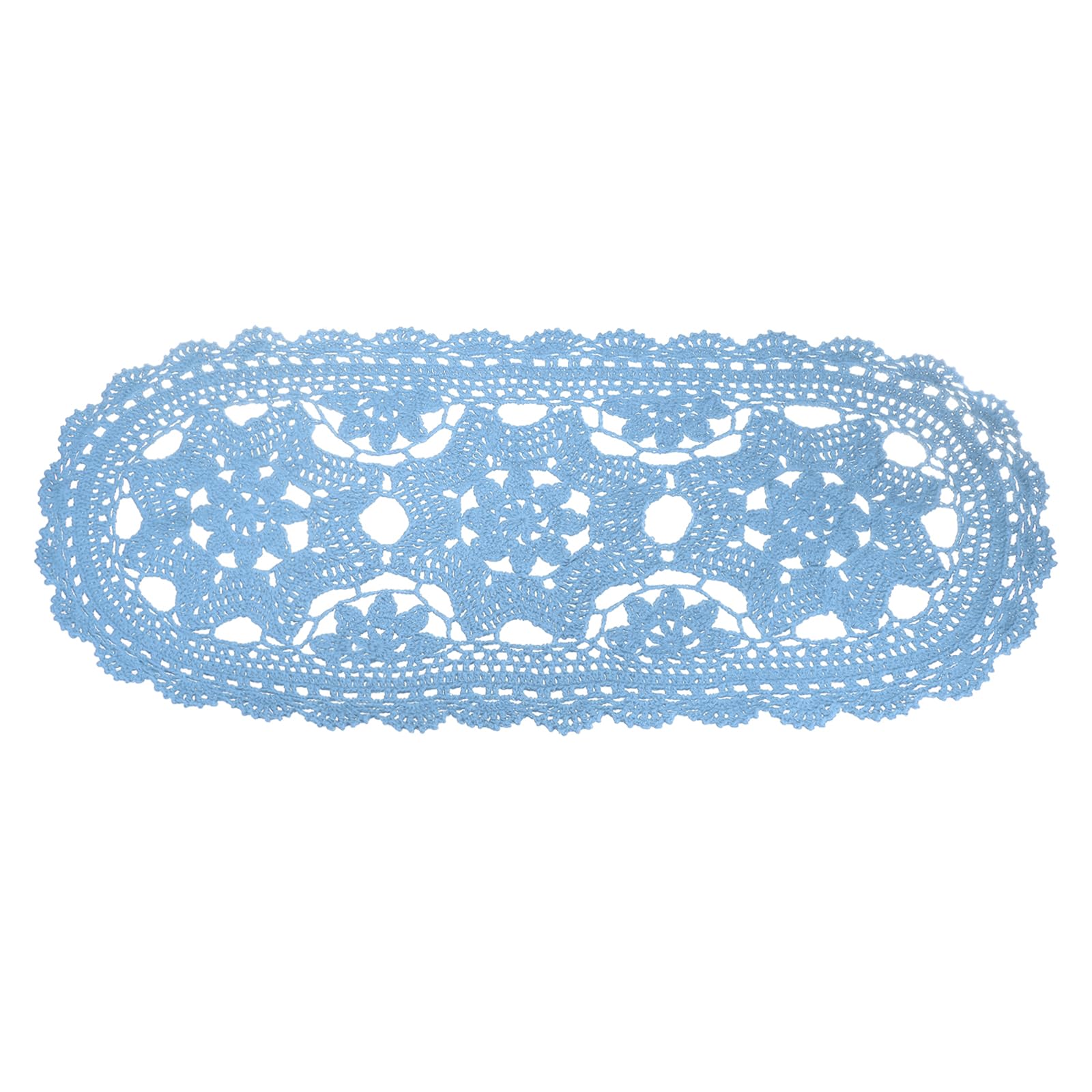 Napperon en dentelle floral bleu clair pour mariage chic