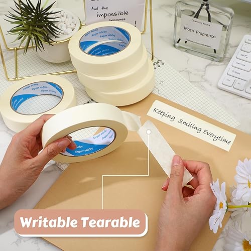 Miniatura 5 de Cinta adhesiva de uso general a granel, 55 yardas, cinta de pintura para pintar en casa, oficina, escuela, papelería, manualidades, uso básico (72
