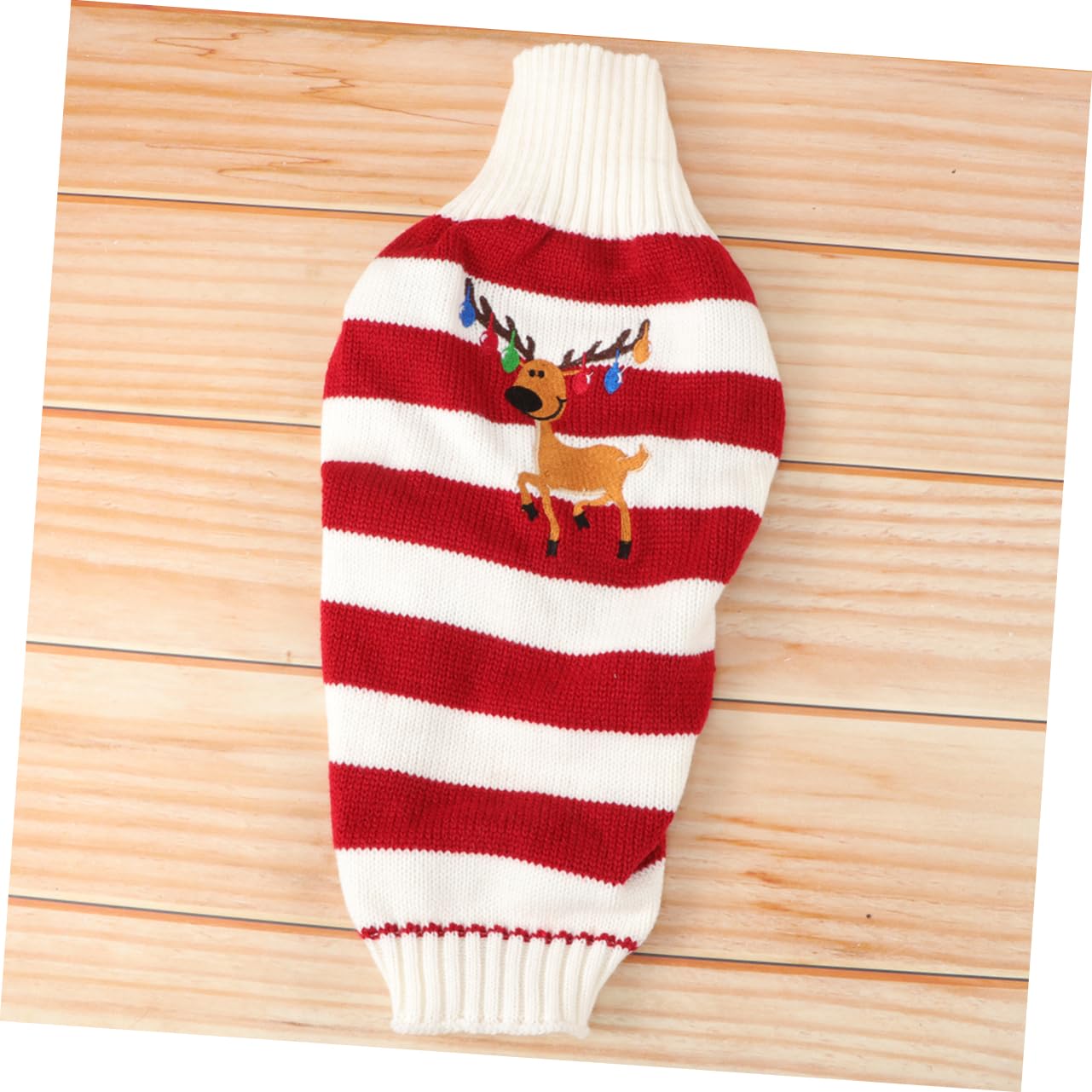 Mipcase 3 Pz Maglione per Cani Christmas Sweater Pullover Natalizio Maglioncini Cane Maglioni Cane Vestiti per Cani di Piccola Taglia Vestito Natalizio da Gatto Costumi per Cani Rosso