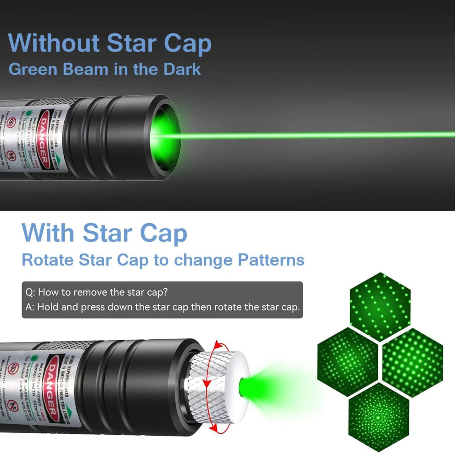 IVVTRYI 2 Pack Green Laser Pointer for TV, LED, and LCD Screen Presentations and Outdoor Office Construction