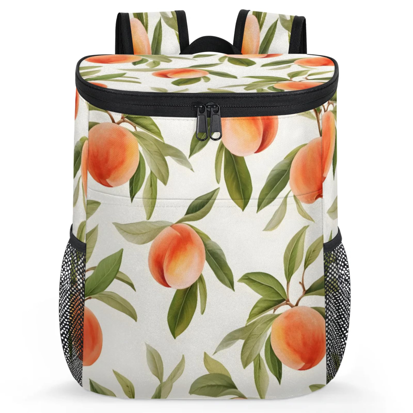 CNNINGYI Insulated Cooler Backpack 30 Cans, Peach Leak Proof Cooler Bag, Lightweight Backpack Coolers for Picnic Fishing Hiking Camping Park Beach, Peach