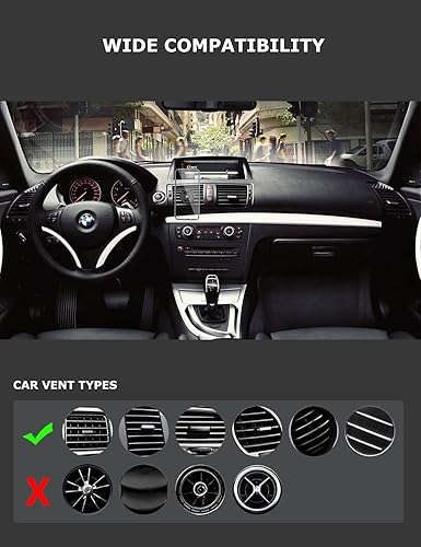 Miniatura 7 de PHOCAR Soporte de teléfono para automóvil al vacío, soporte para teléfono con ventilación de aire, absorción automática de vacío, sin necesidad de