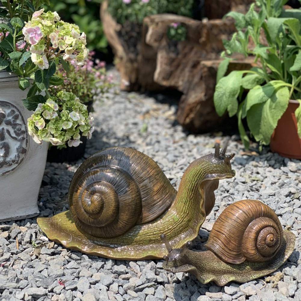 通販 カタツムリモデルの装飾 庭のシミュレーション動物彫刻漫画かわいい庭の風景屋外の風景目新観装飾 Rachelbaptista Com Br