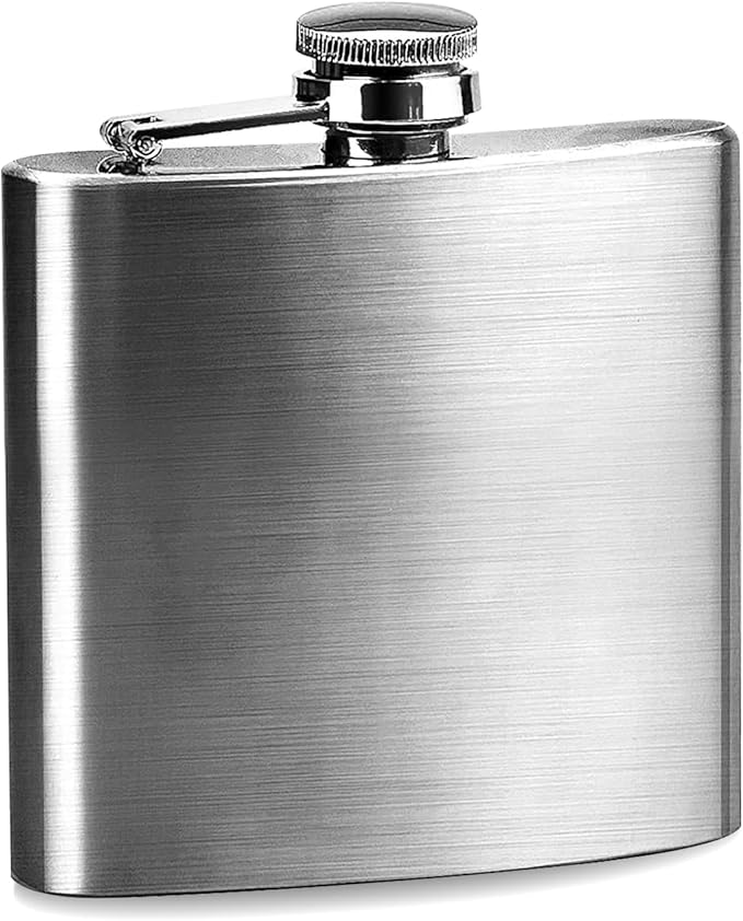 6oz Hip Flask for Men, Stainless Steel Whisky Hip Flasks Leak Proof