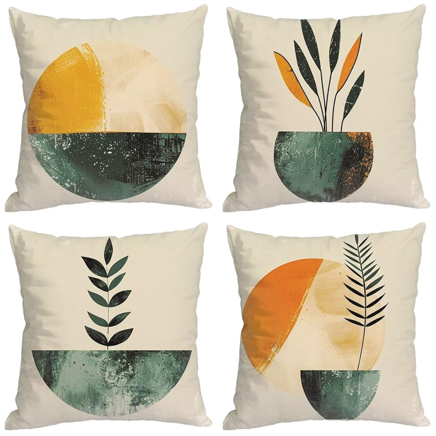 Housses de coussin 40x40 cm en lin imperméable pour un canapé de jardin élégant