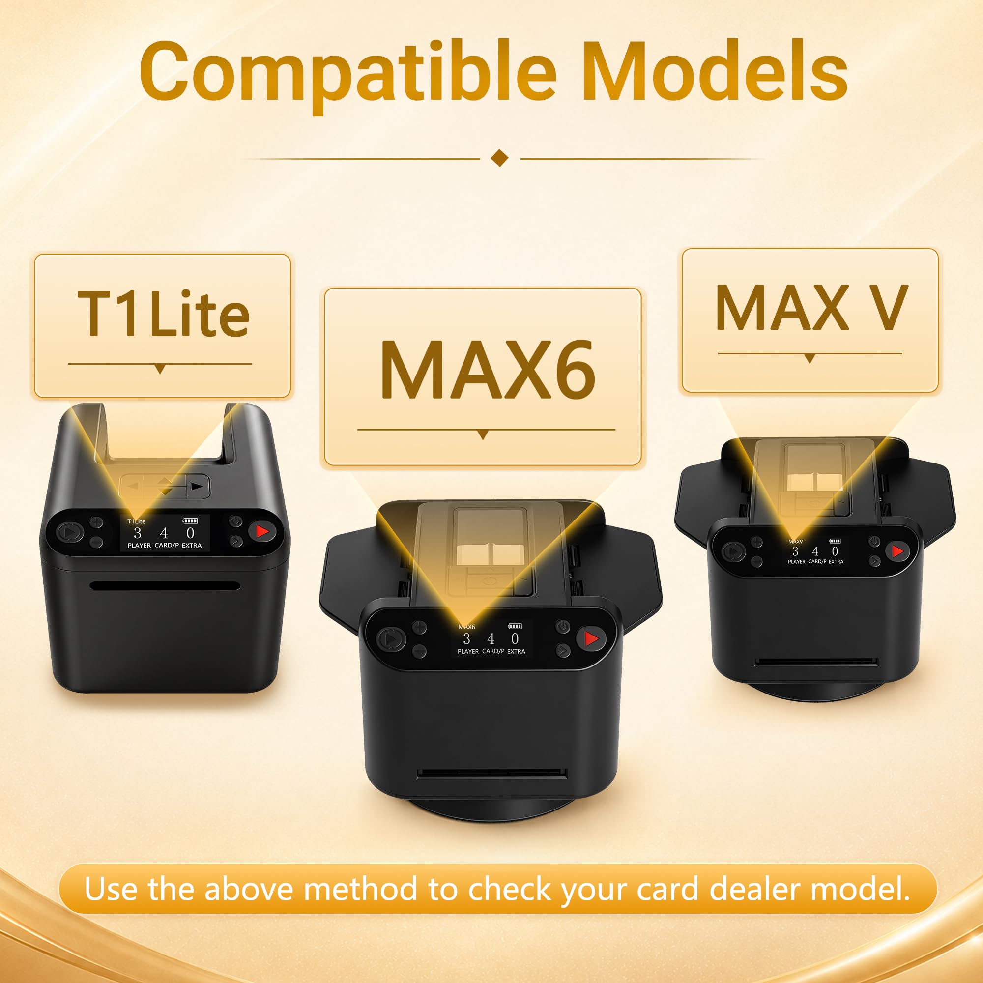 4 Fernbedienungen für 2-in-1 automatischen Kartenmischer und -Händler, kompatibel mit MAX6, T1Lite und MAX V Elektrokartenmischern und -händlern