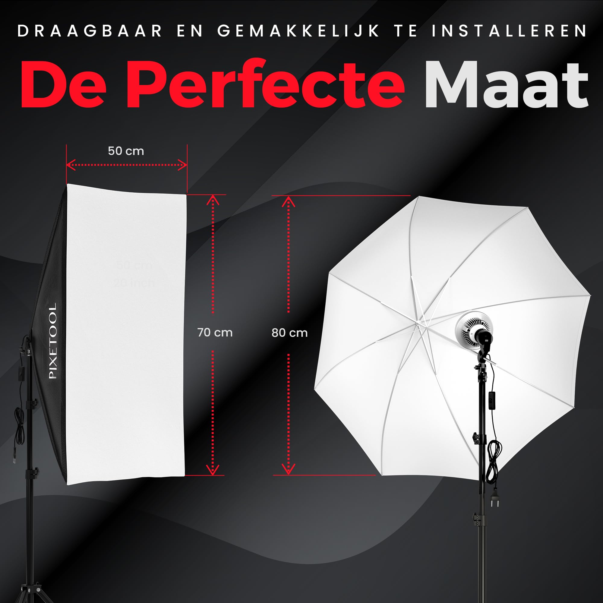 Raleno Softbox Fotostudio Set mit 5500K für 59,49€ (statt 85