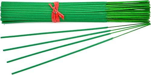 Miniatura 3 de 1000 varitas de incienso sin perfume (verde) de 11 pulgadas, 100% natural de joss y bambú de 11 pulgadas en blanco punk, para hacer incienso de