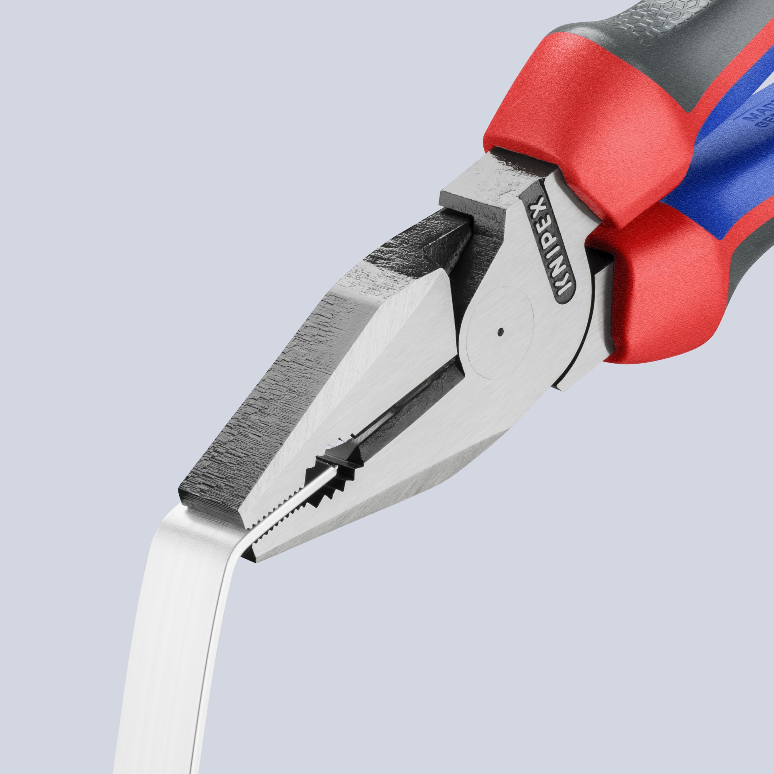 KNIPEX Szczypce uniwersalne o zwiększonym przełożeniu w opakowaniu z zawieszką z rękojeściami Comfort 225 mm, 02 02 225 SB