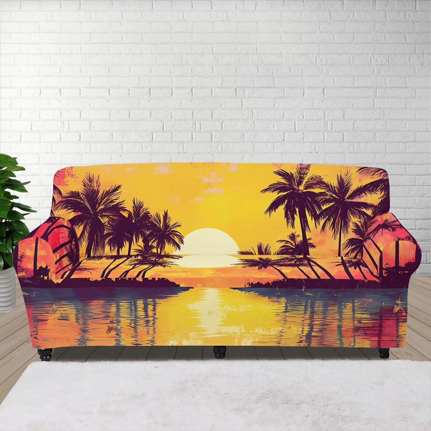 GLENLCWE Southwest Native American Indian Aztec Print Stretch Sofa Slipcover Sofa Cover Washable Soft Cushion Cover for 3 Seater,Fit for Living Room Home Decor,Adorable Gift