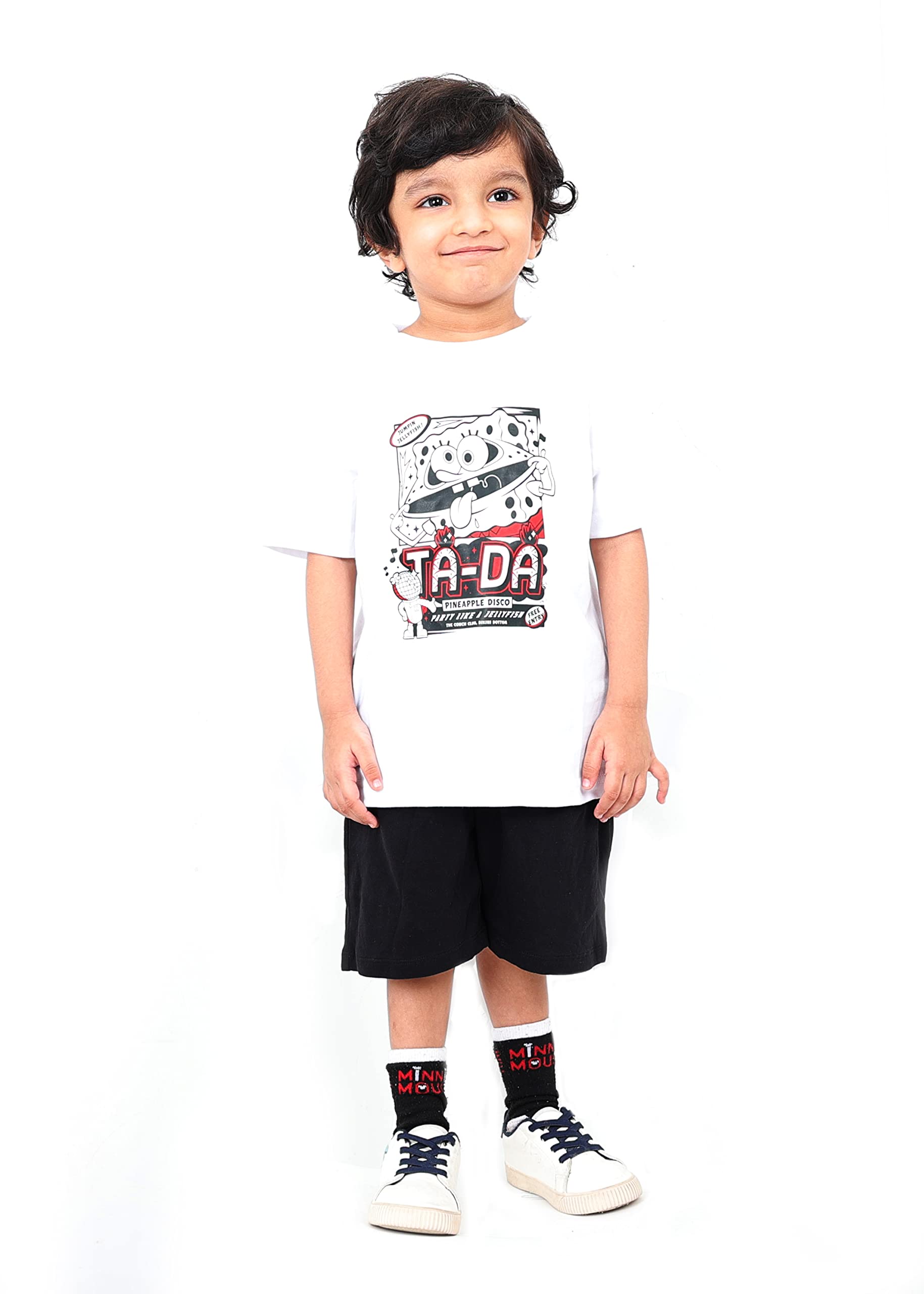 Trucare FZC Boys SpongeBob TA-DA Toddler Crew neck Tee T-Shirt