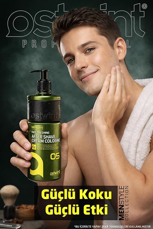 Ostwint After Shave Krem Tıraş Kolonyası 400ml, Nemlendirici ve Ferahlatıcı Etki ile Tıraş Sonrası Rahatlama, (05,Baharat)