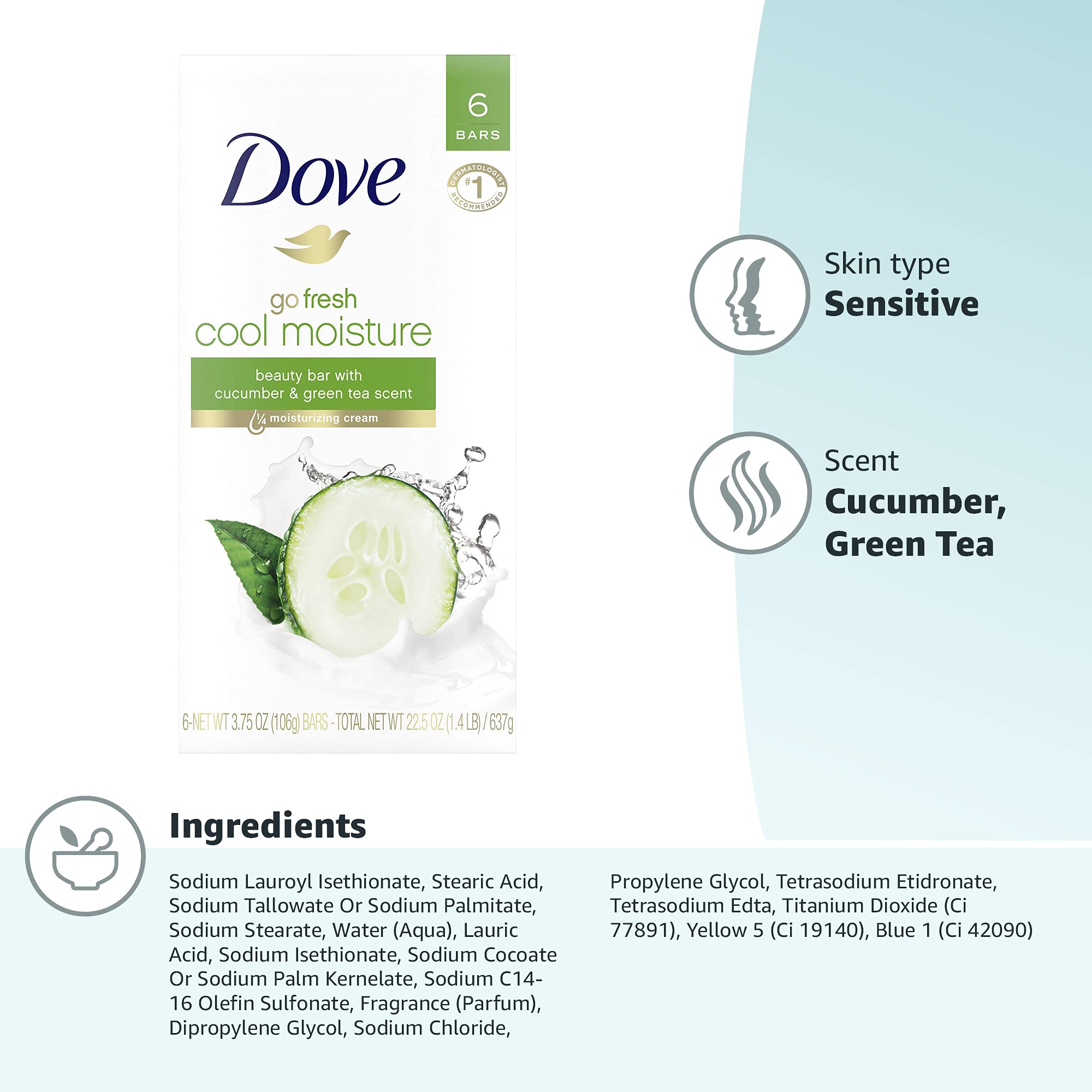 Dove Beauty Bar Moisturizing Skin Cleanser 3.75 oz