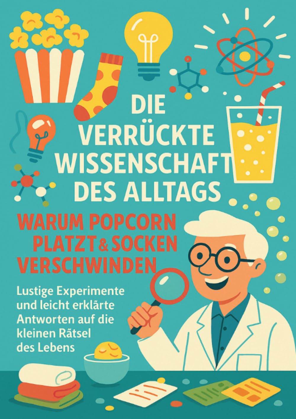Die verrückte Wissenschaft des Alltags: Warum Popcorn platzt & Socken verschwinden: Lustige Experimente und leicht erklärte Antworten auf die kleinen Rätsel des Lebens