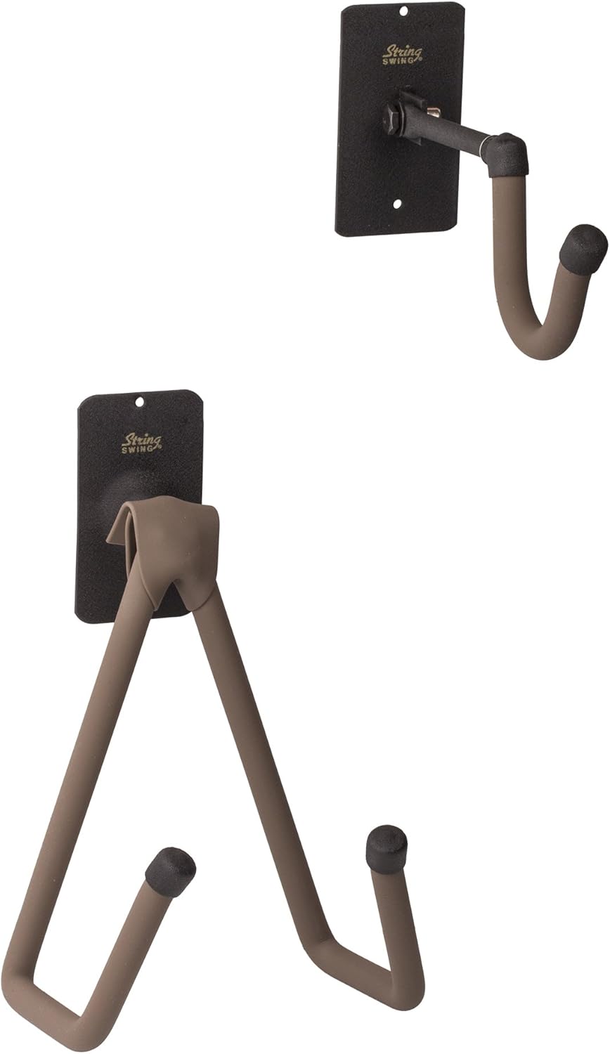 String Swing BHH14-FW 2-Piece Baritone Holder - Black - Flat Wall