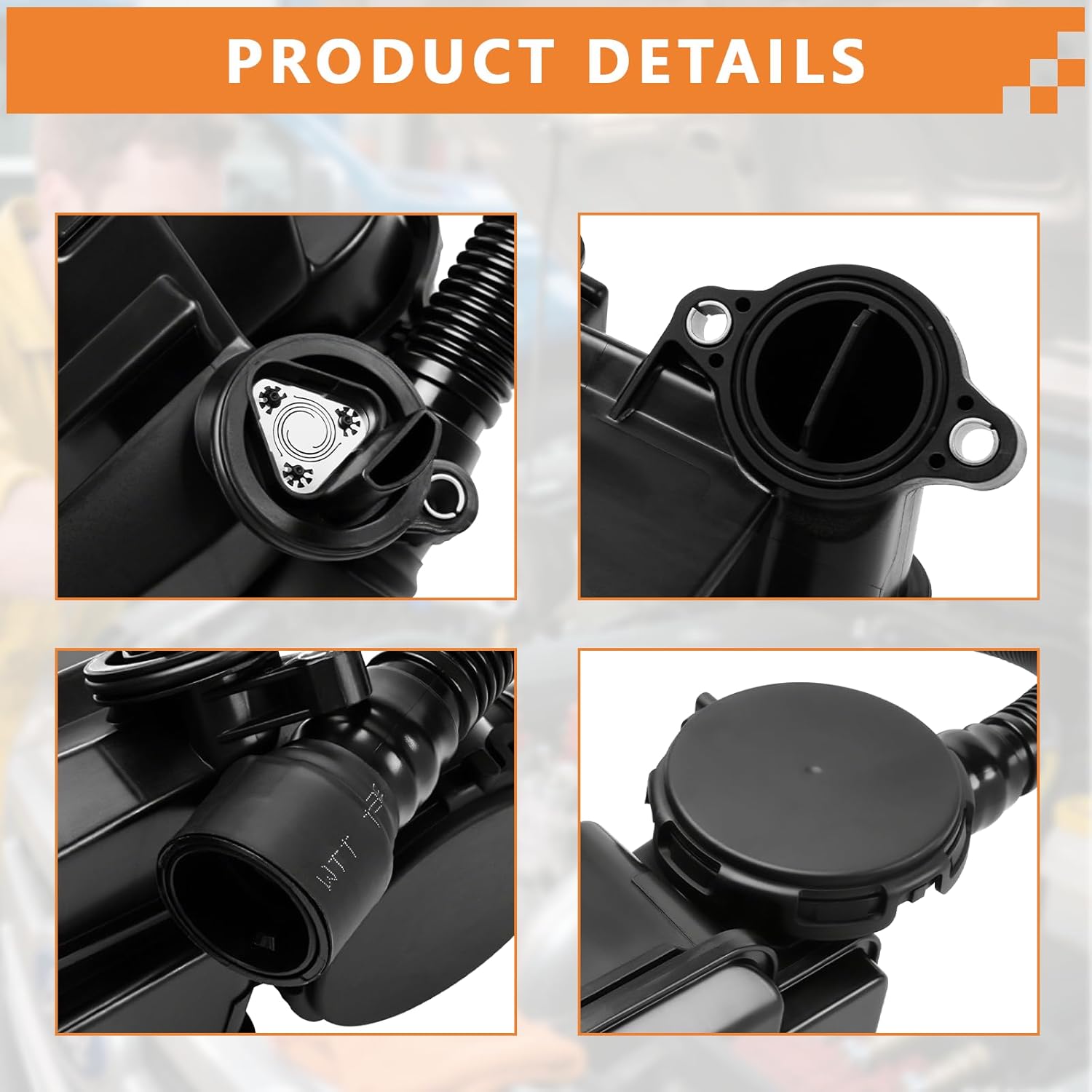 FC3Z6A785F FC3Z-6A785-F Engine Oil Separator Assembly Replacement for Ford F250 F350 F450 F550 Super Duty 6.7L V8 2017 2018 2019