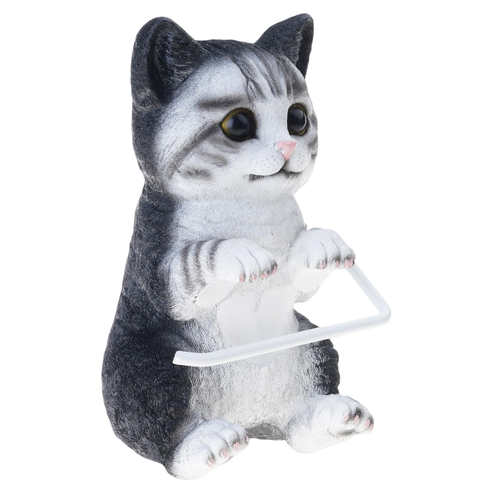 Zwwaazhf G Kittys Themed Wall Mounts Tissue Paper Dispenser Resin Construction Bathroom Storage Organizers Easy Installs Cats Shapeds Tissue Storage