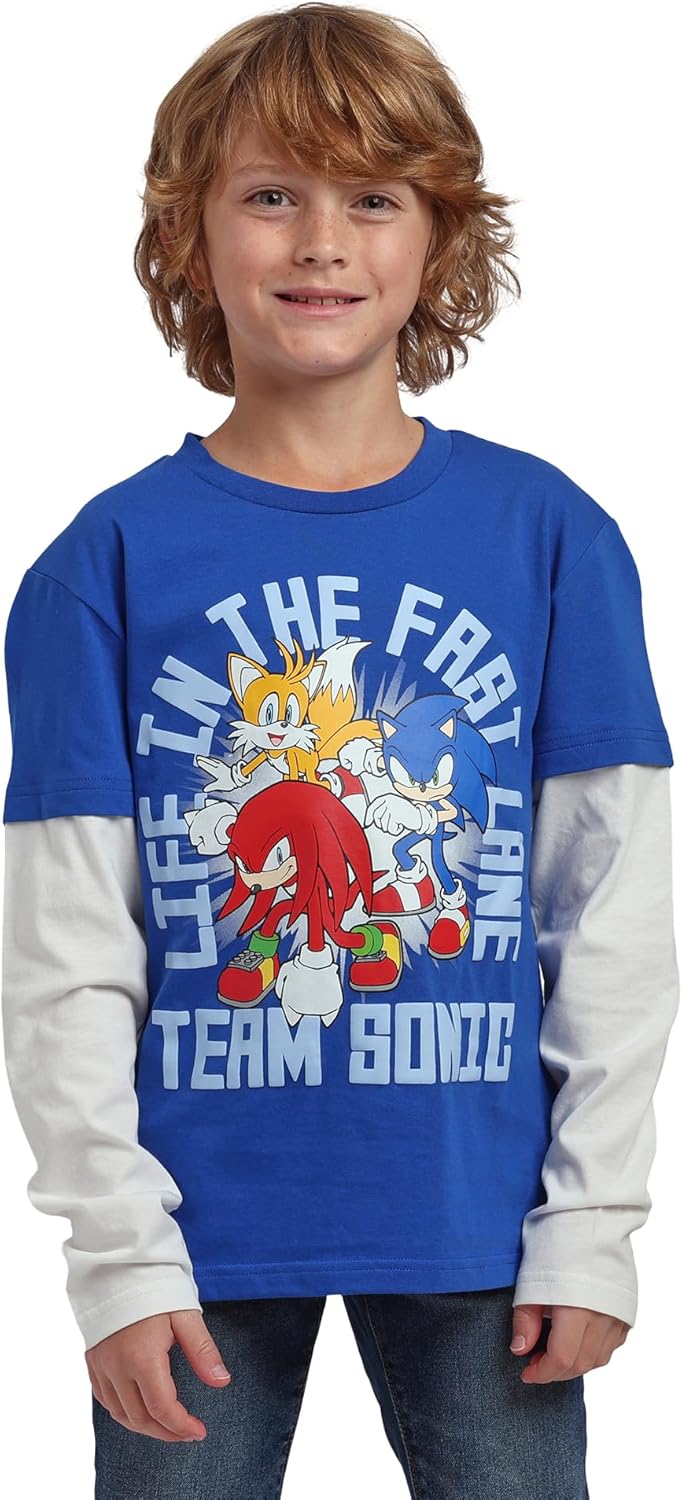 Sonic The Hedgehog Life in The Fast Lane Boy's 2-Pack Twofer Set