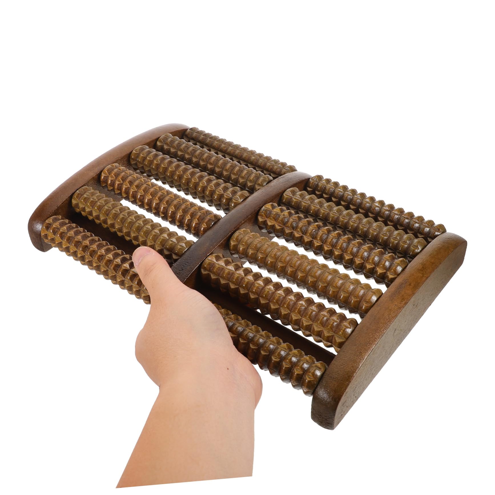 Fußmassagegerät aus Holz Manuelle Fußrolle zur Akupressur Tragbare Fußmassagerolle für Zuhause und Reisen Holzfußrollenmassagegerät zur Entspannung