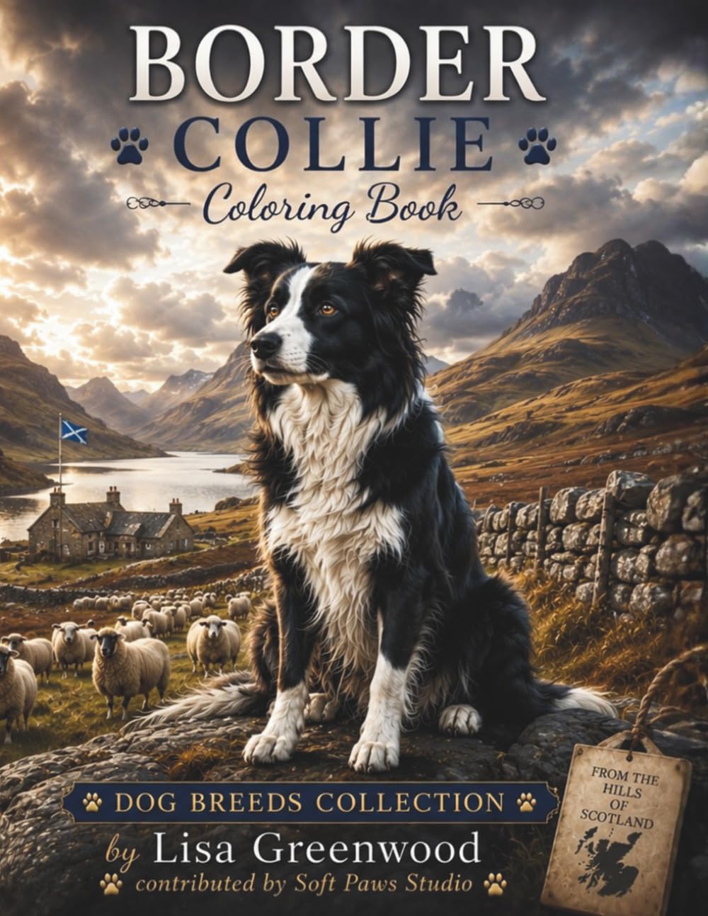 Border Collie Coloring Book for Adults: Relaxing Border Collie Dog Coloring Pages for Stress Relief, Mindfulness, and Creative Relaxation for Adults and Teens (Dog Breeds Coloring Collection)
