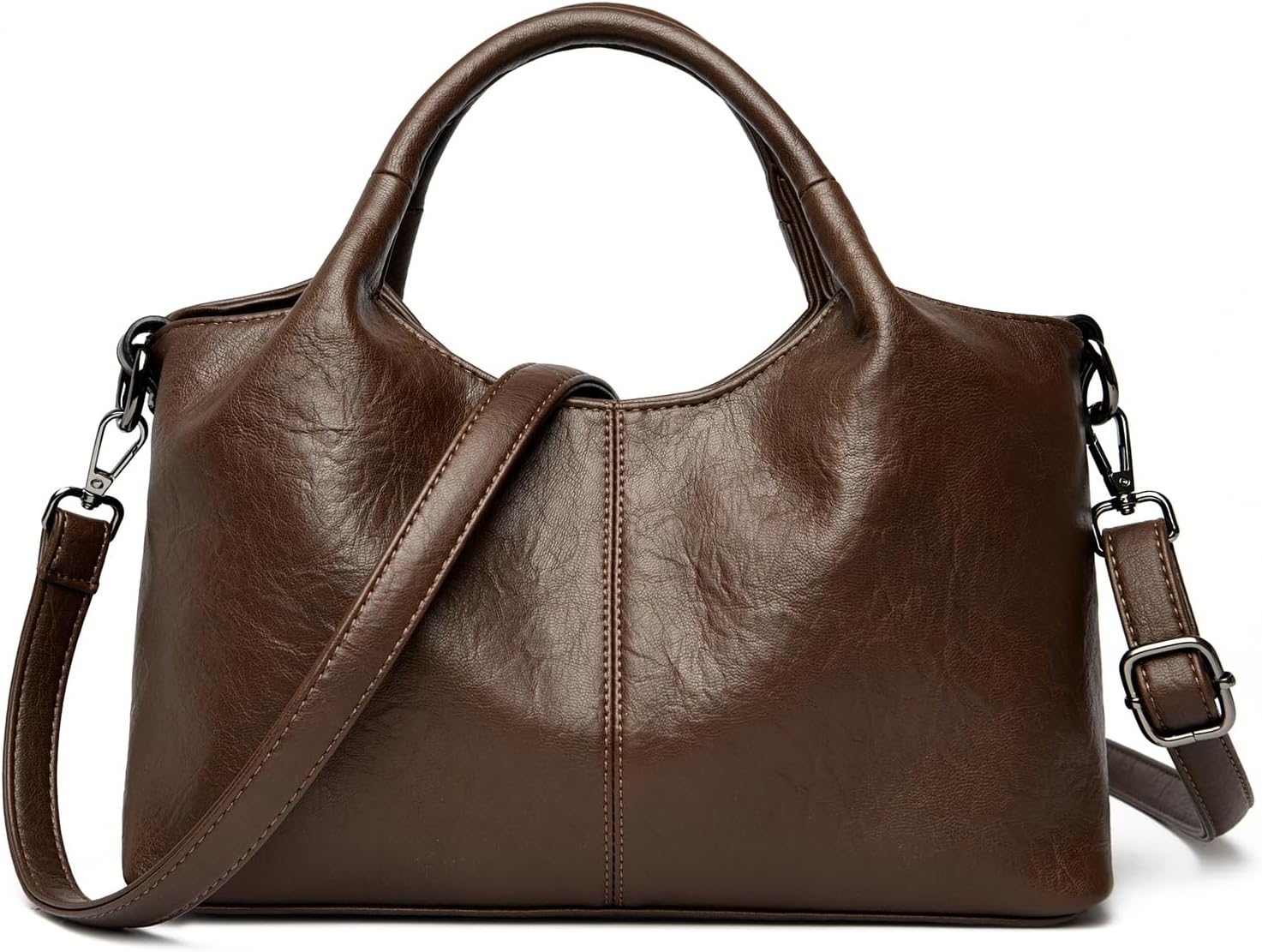 Soft PU Leather Top Handle Purse Satchel Bag Designer Shoulder Bag Tote Ladies Crossbody Bag for Women