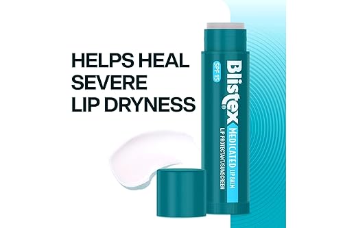 Miniatura 5 de Blistex Bálsamo labial medicado con SPF 15 para sequedad, reprimir y calmar los labios irritados, 0.15 onzas (paquete de 8)