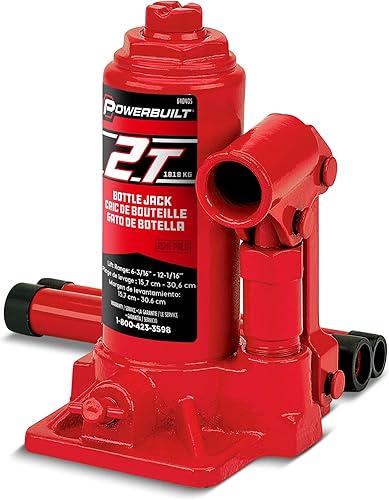 Alltrade Powerbuilt 647501 - Gato de botella de 12 toneladas para servicio pesado Alltrade Powerbuilt 647501 - Gato de botella de 12 toneladas para servicio pesado