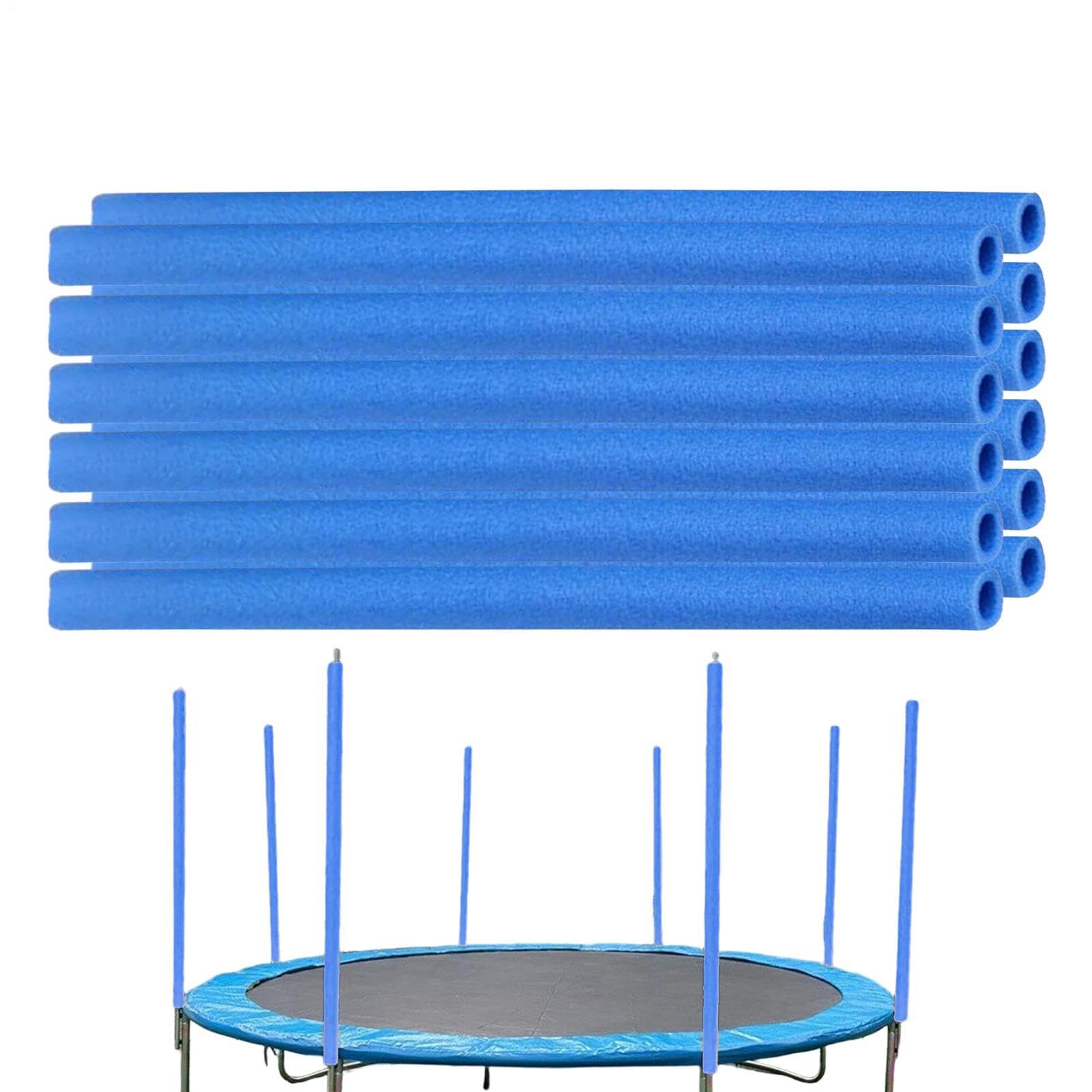 12PCS Trampoline Pole Foam Sleeves, 40cm Waterproof Round Tube Protective Trampoline Spring Cover Padding, Pole Protective Foam Covers, Trampolines Accessories For Playground