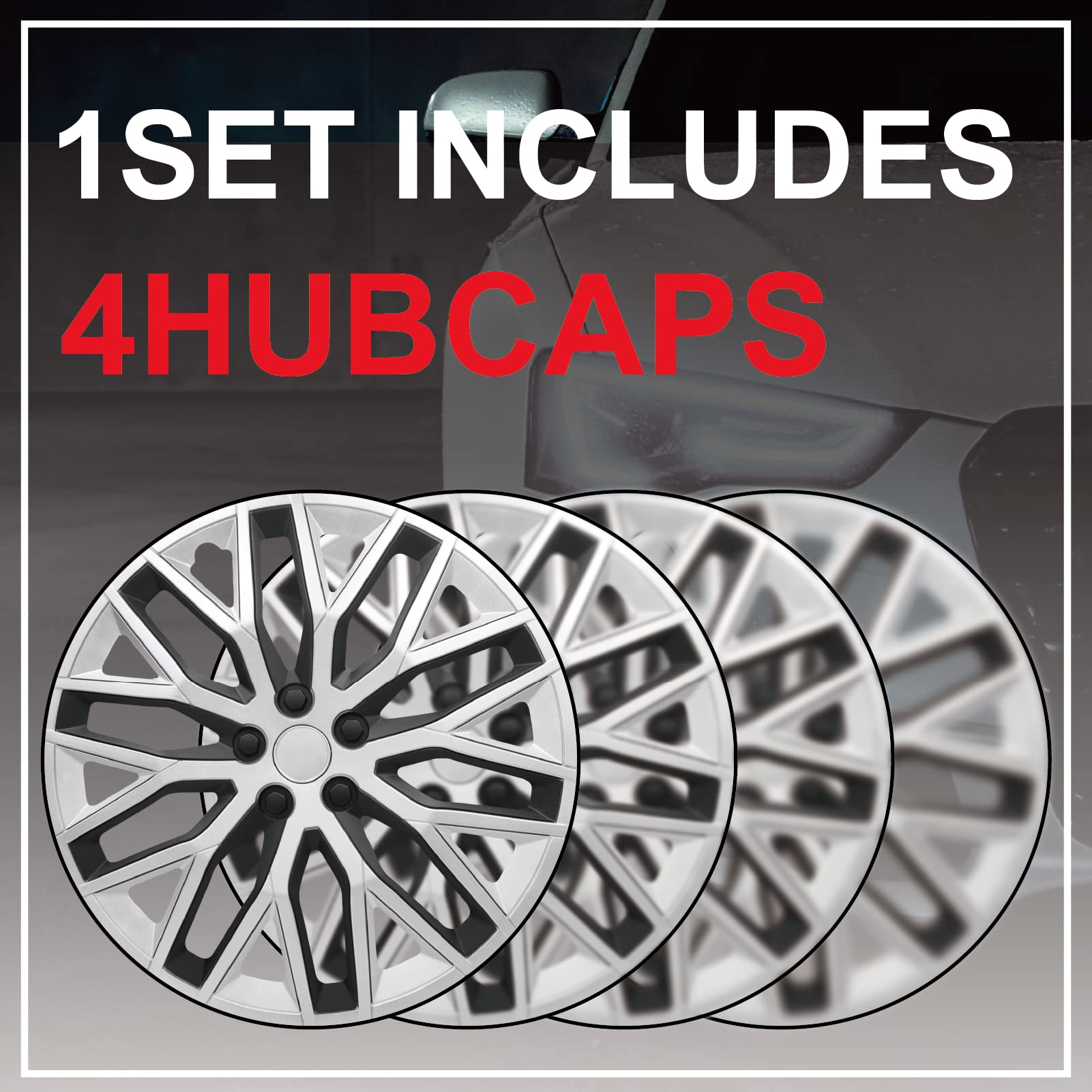 Tapacubos 14 Pulgadas Goodyear Sepang Plata 4 Uds - Feu Vert