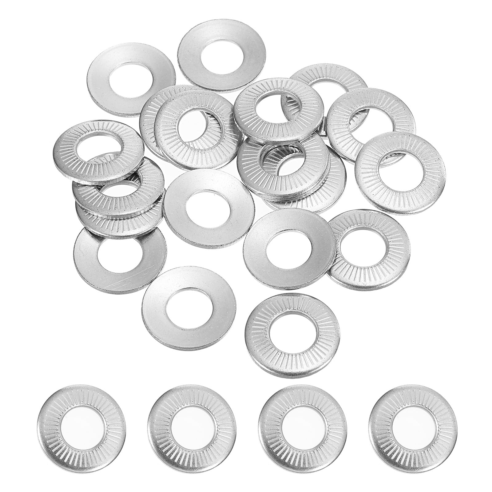 Amazon | PATIKIL 304ステンレススチールベルビルスプリングディスク